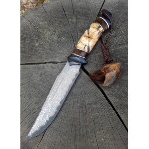 БУРИЙ ВЕДМІДЬ ніж ручної роботи майстра студії Павла Гончаренка, Сталь - К110 в ламінаті, 61 HRC. Photo 2